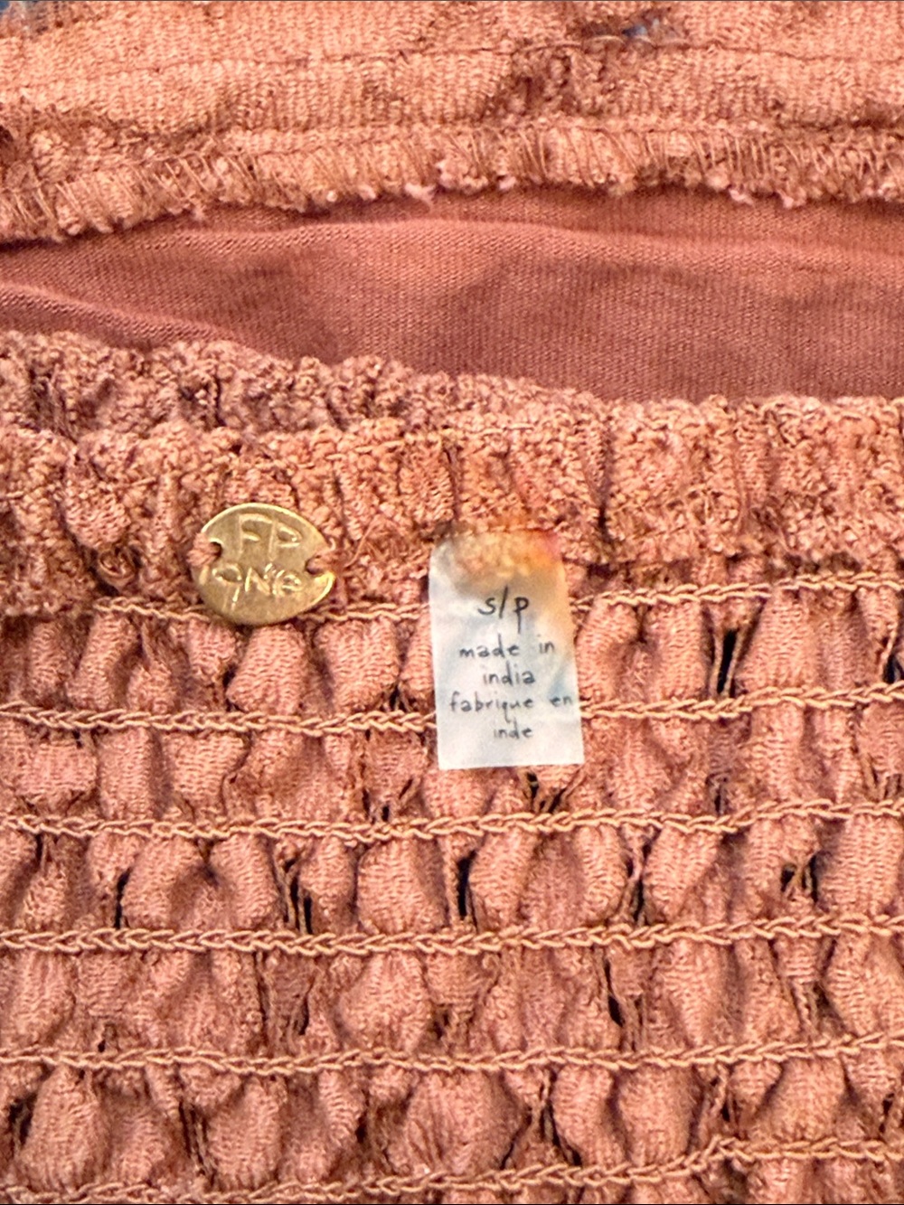Free People Intimately Lace Bandeau Bralette in Rust - Picture 5 of 5